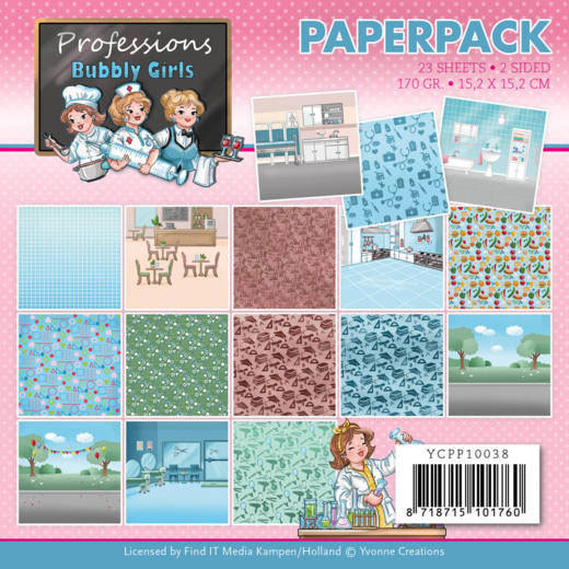 Paperpack - Yvonne Creations - Bubbly Girls - Professions