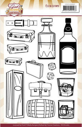 Clear Stamps - Yvonne Creations - Good Old Days - Whiskey