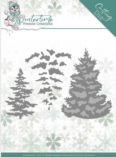 Dies - Yvonne Creations - Winter Time - Pine Tree