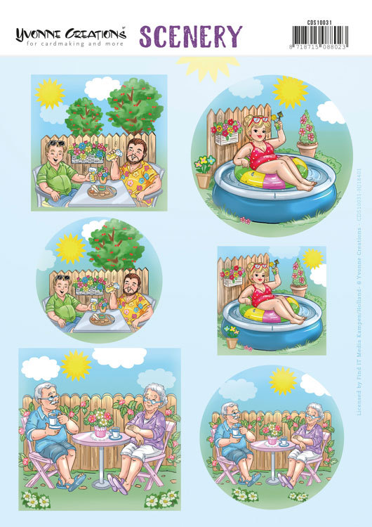 Push Out Scenery - Yvonne Creations - Holidays in the garden