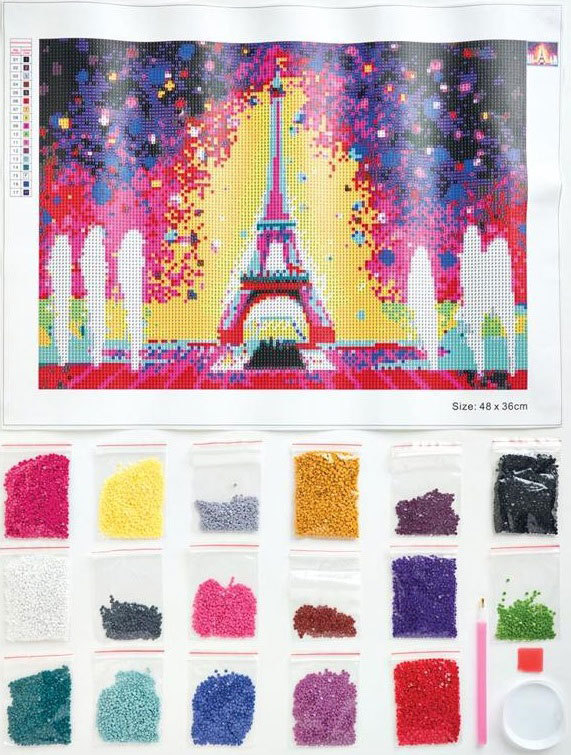 Simply Make Diamond Art Kit - Eiffel Tower