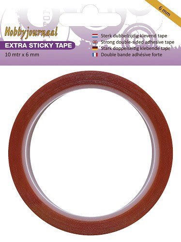 Hobbyjournaal - Extra Sticky Tape - 6 mm