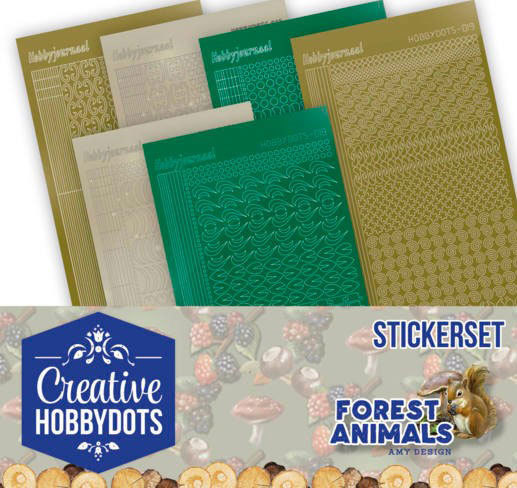 Creative Hobbydots Stickerset 12 - Amy Design - Forest Animals