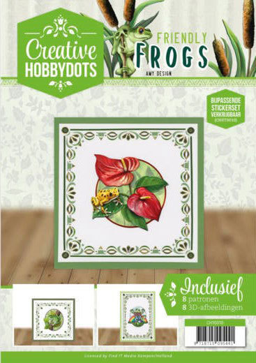 Creative Hobbydots Stickerset 10 - Amy Design - Friendly Frogs