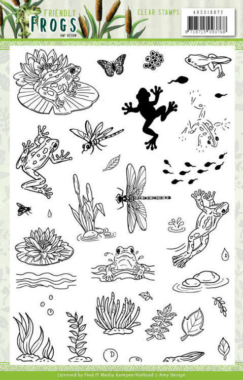 Clear Stamps - Amy Design - Friendly Frogs