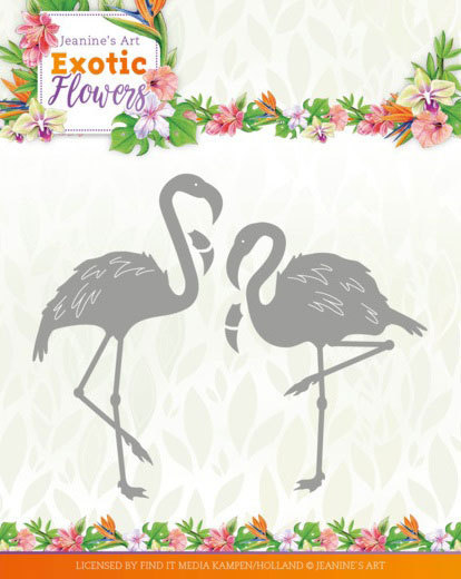 Dies - Jeanine's Art - Exotic Flowers - Flamingo's