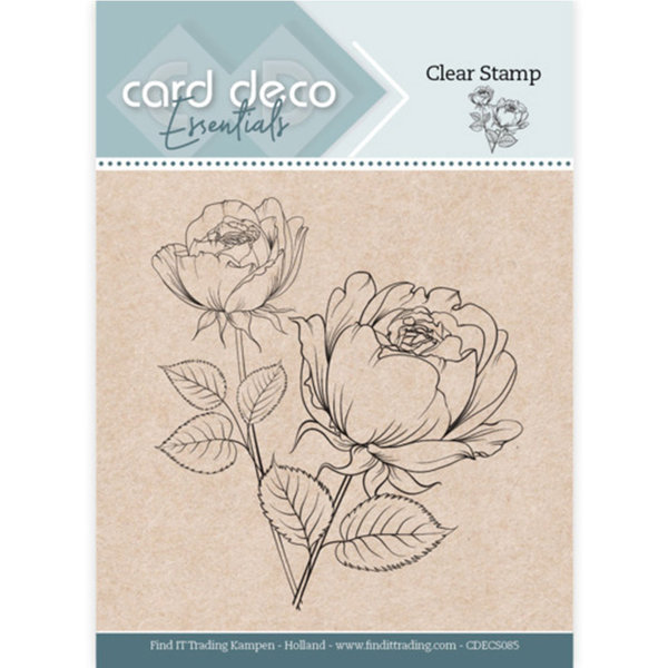 Card Deco Essentials Clear Stamps - Rose