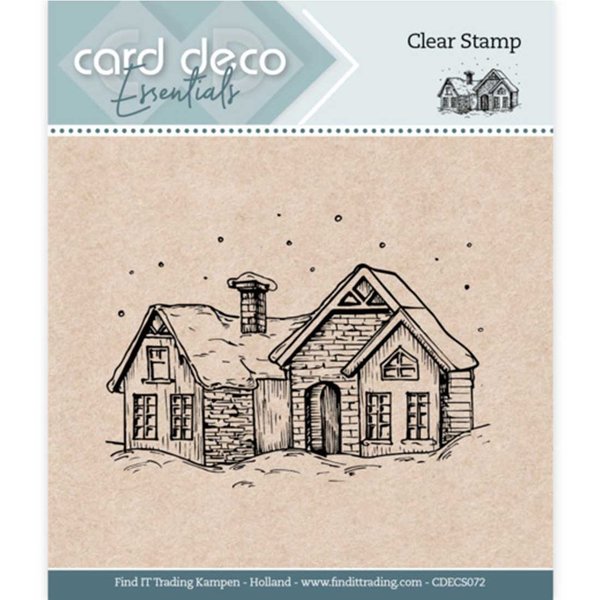 Card Deco Essentials - Clear Stamps - Snow House