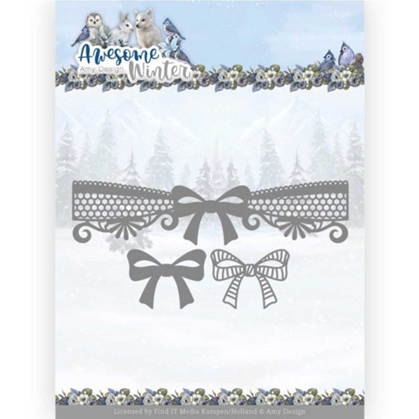Dies - Amy Design - Awesome Winter - Winter Lace Bow