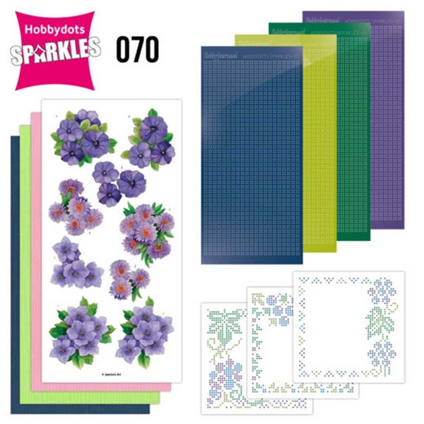Sparkles Set 70 - Jeanine's Art - Purple Flowers