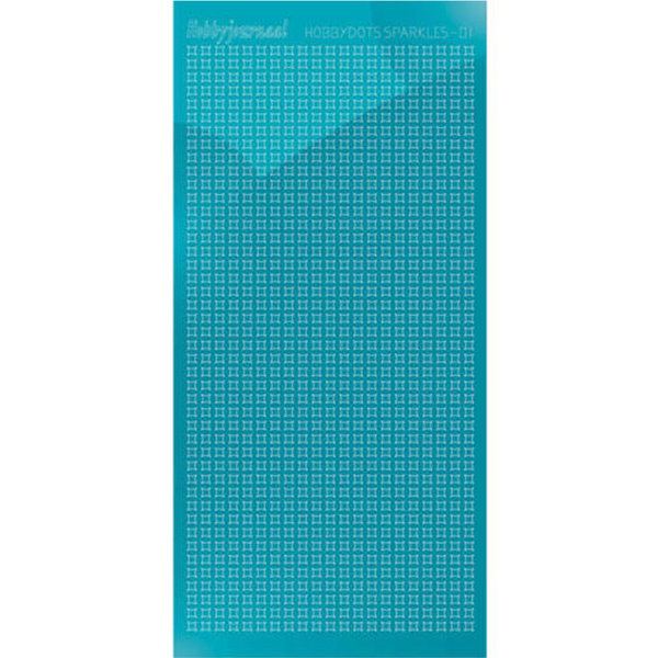 Hobbydots sticker - Sparkles 01 - Mirror Azure Blue