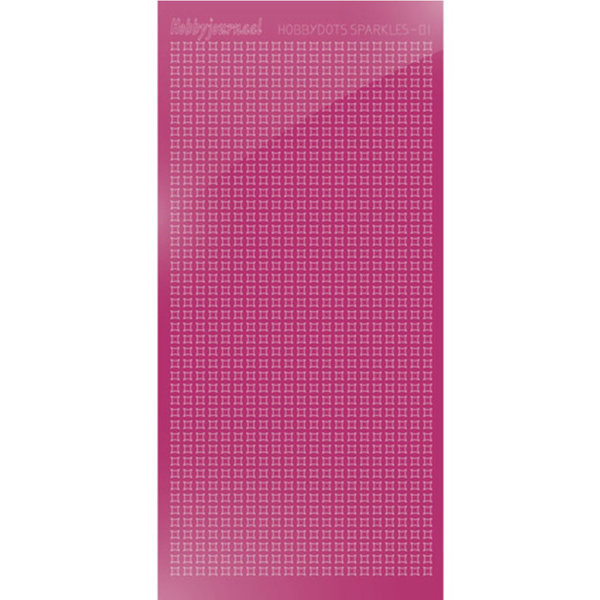 Hobbydots sticker - Sparkles 01 - Mirror Pink