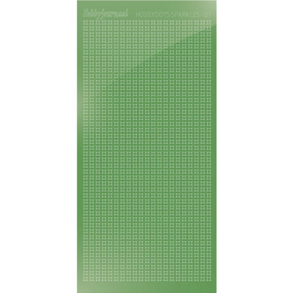 Hobbydots sticker - Sparkles 01 - Mirror Lime