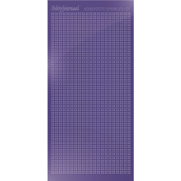 Hobbydots sticker - Sparkles 01 - Mirror Purple