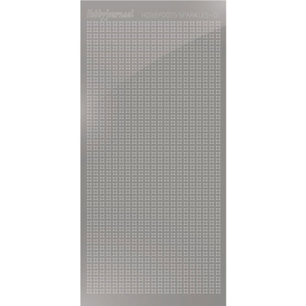 Hobbydots sticker - Sparkles 01 - Mirror Silver