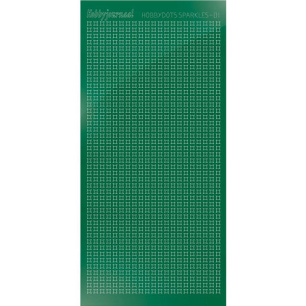 Hobbydots sticker - Sparkles 01 - Mirror Green
