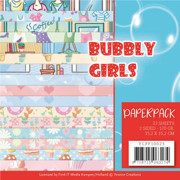 Paperpack - Yvonne Creations - Bubbly Girls