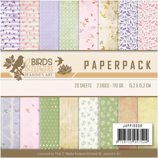 Paperpack - Jeanine's Art - Birds and Flowers