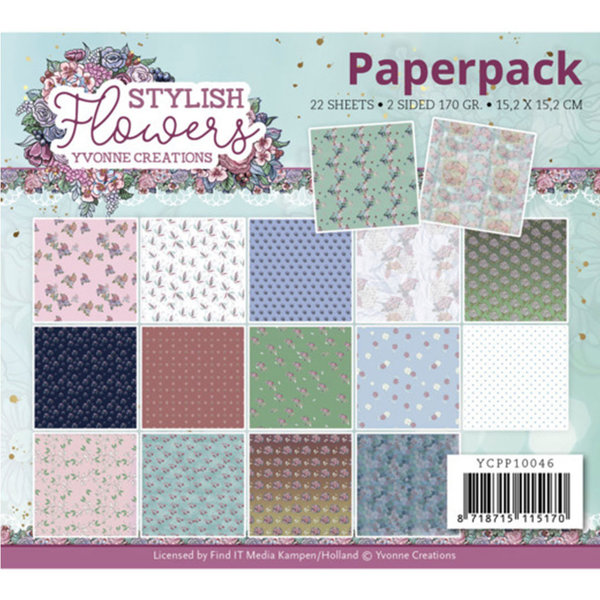 Paperpack - Yvonne Creations - Stylisch Flowers