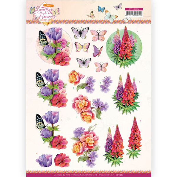 3D Cutting Sheet - Jeanine's Art - Perfect Butterfly Flowers - Anemone