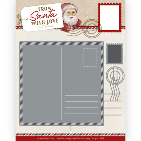 Dies - Amy Design – From Santa with love - Postcard