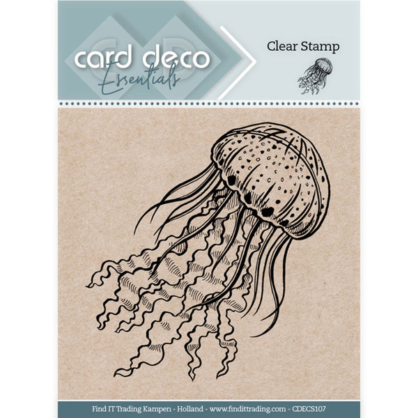 Card Deco Essentials Clear Stamps - Jellyfish