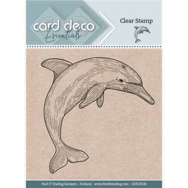 Card Deco Essentials Clear Stamps - Dolphin