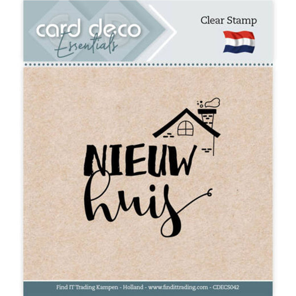 Card Deco Essentials - Clear Stamps - Nieuw Huis