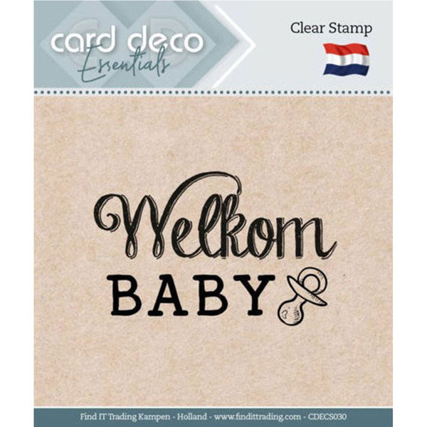 Card Deco Essentials - Clear Stamps - Welkom Baby