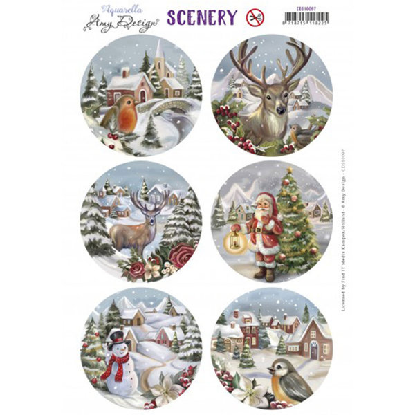 Scenery - Amy Design - From Santa with Love - Christmas Bird Round