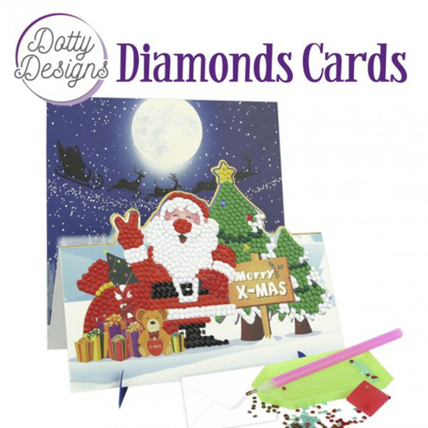 Dotty Designs Diamond Easel Card 145 - Merry X-mas
