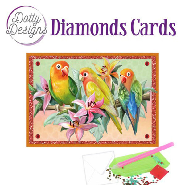 Dotty Designs Diamond Cards - Tropical Birds