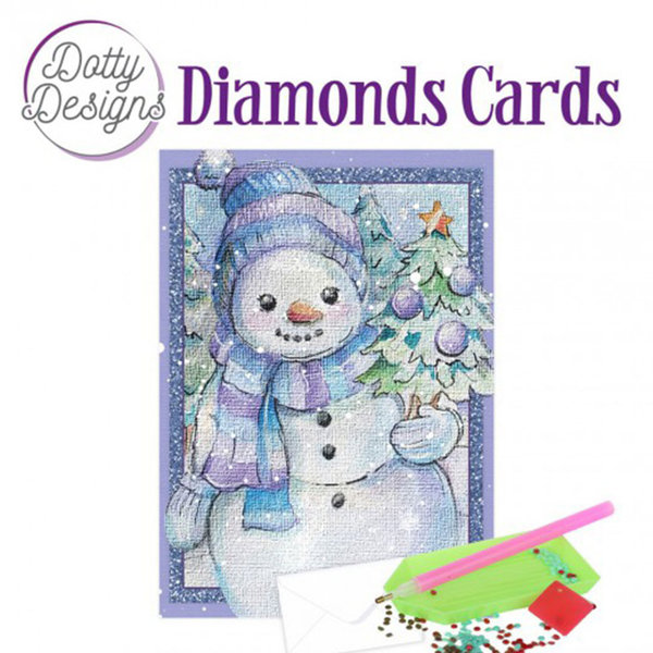 Dotty Designs Diamond Cards - Snowman