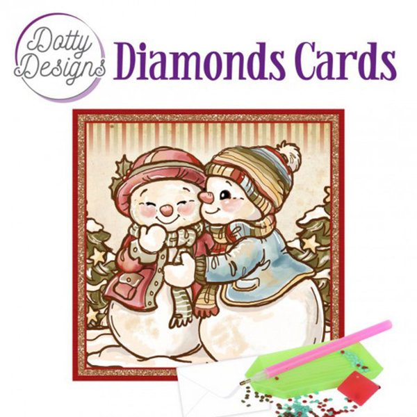 Dotty Designs Diamond Cards - Snowmen