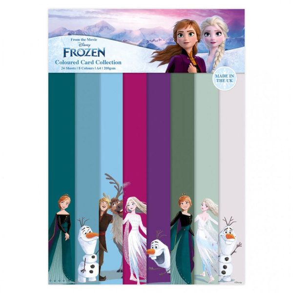 Frozen - Christmas Coloured Card A4 Pack