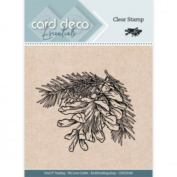 Card Deco Essentials Clear Stamps - Pine Cone