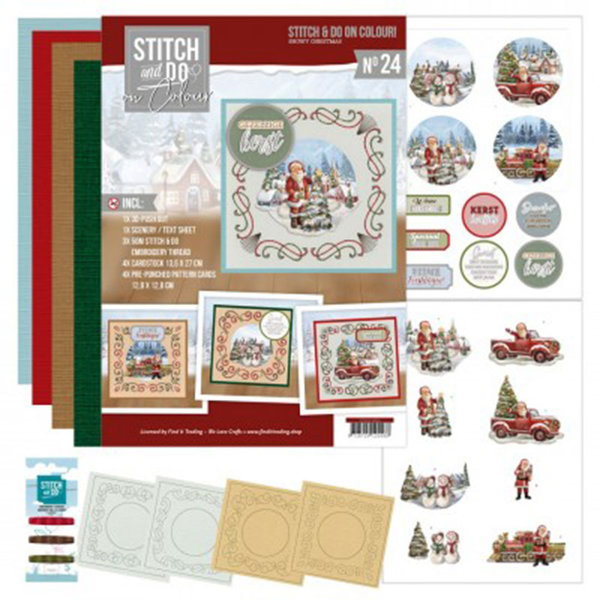 Stitch And Do On Colour 24 - Amy Design - Snowy Christmas