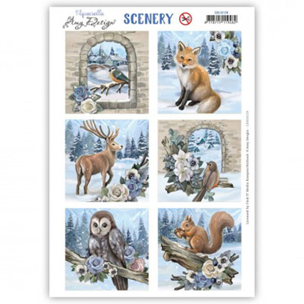Scenery - Amy Design - Whispers Of Winter - Winter Birds - Square