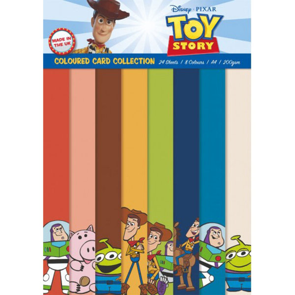 Toy Story - Coloured Card A4 Pack