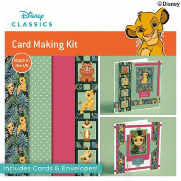 The Lion King - 6x6 Card Making Kit - Makes 3 Cards
